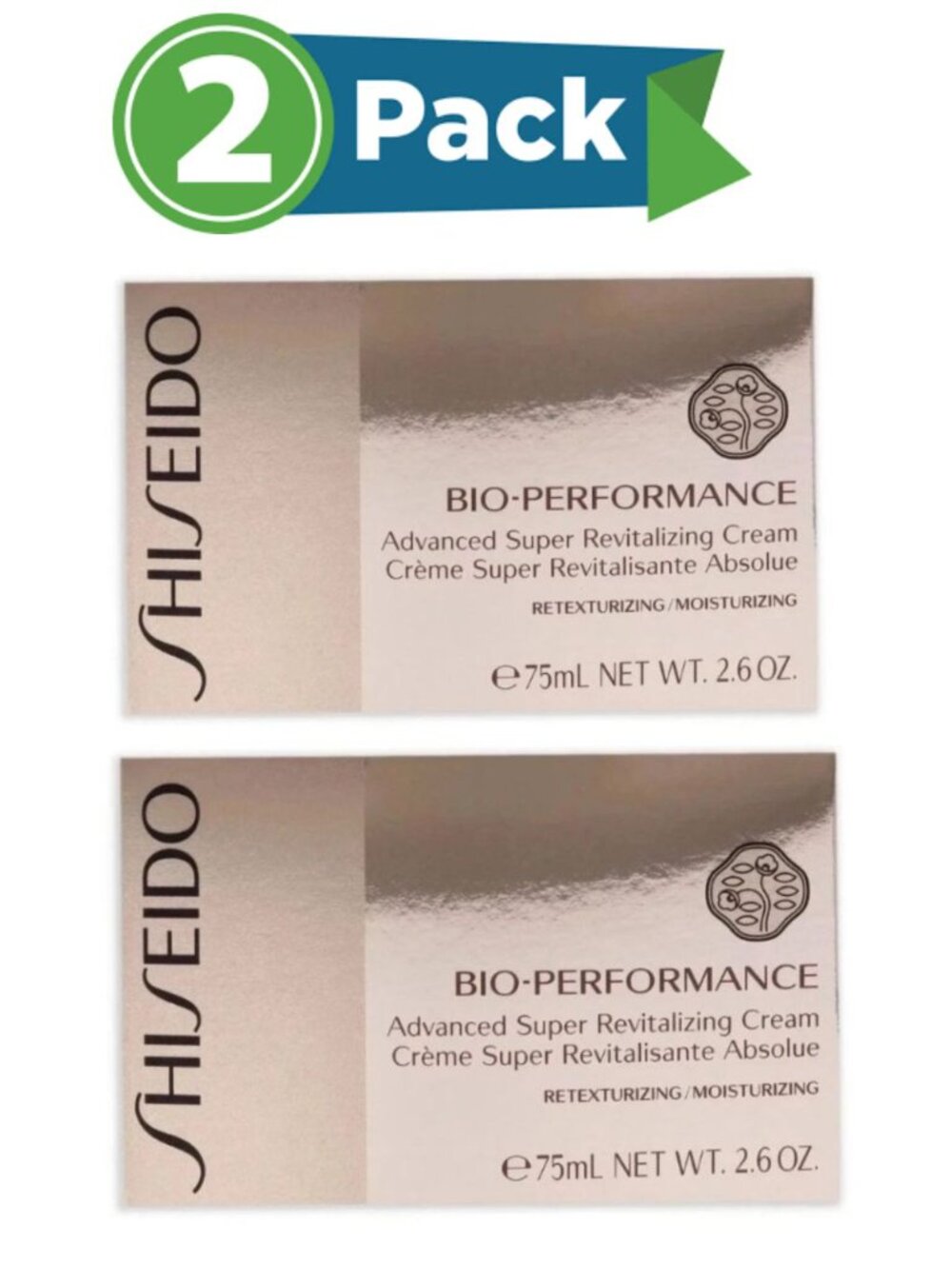 Shiseido Bio Performance Advanced Super Revitalizing Cream 2.6oz (pack of 2)